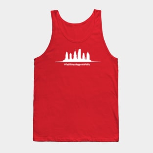 Fab Things Happen in Philly Skyline-white Tank Top